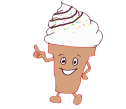 Happy Ice cream sticker #12568838