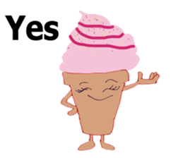 Happy Ice cream sticker #12568840