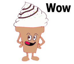 Happy Ice cream sticker #12568841