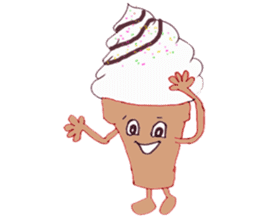 Happy Ice cream sticker #12568842