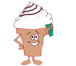 Happy Ice cream sticker #12568846