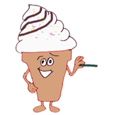 Happy Ice cream sticker #12568849