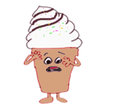Happy Ice cream sticker #12568851