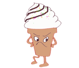 Happy Ice cream sticker #12568852