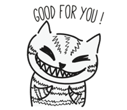 Cheshire Cat by tyettya (English) sticker #12569067