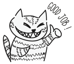 Cheshire Cat by tyettya (English) sticker #12569068