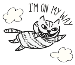 Cheshire Cat by tyettya (English) sticker #12569070