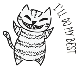 Cheshire Cat by tyettya (English) sticker #12569074