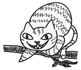 Cheshire Cat by tyettya (English) sticker #12569077