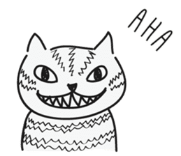 Cheshire Cat by tyettya (English) sticker #12569079