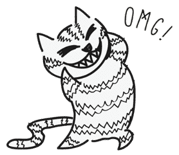 Cheshire Cat by tyettya (English) sticker #12569082