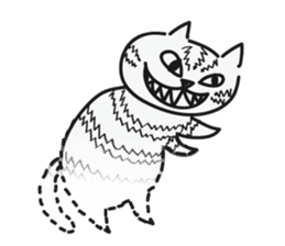 Cheshire Cat by tyettya (English) sticker #12569085