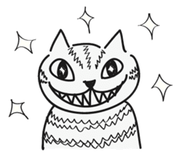 Cheshire Cat by tyettya (English) sticker #12569088