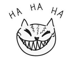 Cheshire Cat by tyettya (English) sticker #12569089