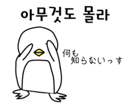 Korean Penguin sticker #12569227