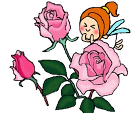Fairy roses sticker #12569450