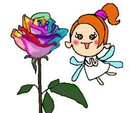 Fairy roses sticker #12569477