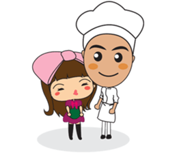 Haa-nee Wedding Series Fah & Pete sticker #12571469