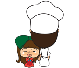 Haa-nee Wedding Series Fah & Pete sticker #12571470