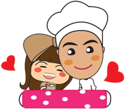 Haa-nee Wedding Series Fah & Pete sticker #12571472