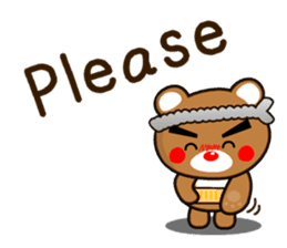 SHIGE-KUMA MINI ENGLISH sticker #12572102