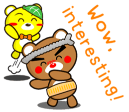 SHIGE-KUMA MINI ENGLISH sticker #12572110