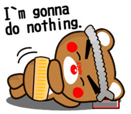 SHIGE-KUMA MINI ENGLISH sticker #12572112