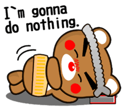 SHIGE-KUMA MINI ENGLISH sticker #12572112