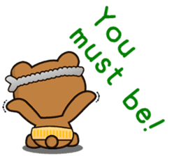 SHIGE-KUMA MINI ENGLISH sticker #12572116