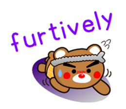 SHIGE-KUMA MINI ENGLISH sticker #12572120