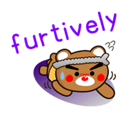 SHIGE-KUMA MINI ENGLISH sticker #12572120