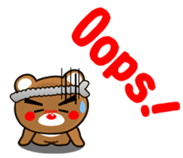 SHIGE-KUMA MINI ENGLISH sticker #12572124