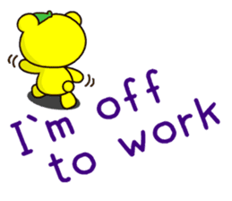 SHIGE-KUMA MINI ENGLISH sticker #12572125