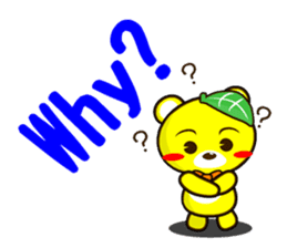 SHIGE-KUMA MINI ENGLISH sticker #12572127