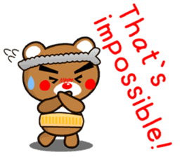 SHIGE-KUMA MINI ENGLISH sticker #12572130
