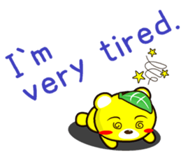 SHIGE-KUMA MINI ENGLISH sticker #12572133