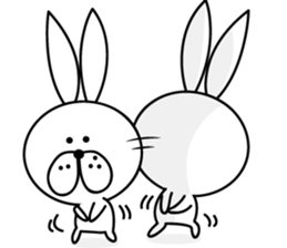 It Cute rabbit sticker #12572240