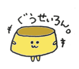poker-faced Pudding sticker #12573140