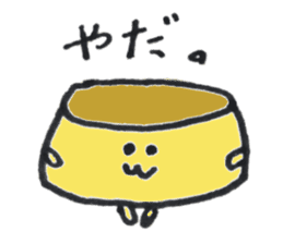 poker-faced Pudding sticker #12573147
