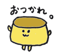 poker-faced Pudding sticker #12573153