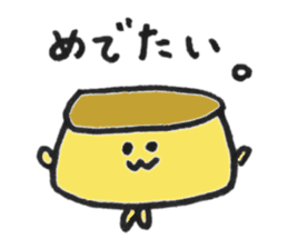 poker-faced Pudding sticker #12573163