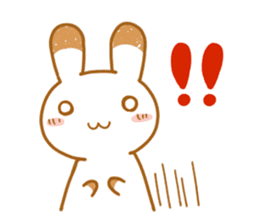 Rabbit to the music game sticker #12573418