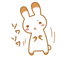 Rabbit to the music game sticker #12573421