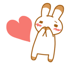 Rabbit to the music game sticker #12573427
