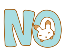 Rabbit to the music game sticker #12573438