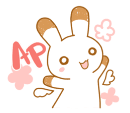 Rabbit to the music game sticker #12573440