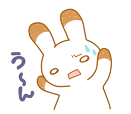 Rabbit to the music game sticker #12573442