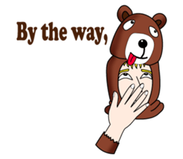 Tony2 who put on a whole wear of a bear. sticker #12574288