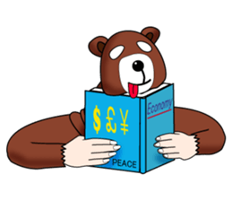 Tony2 who put on a whole wear of a bear. sticker #12574310