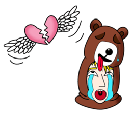 Tony2 who put on a whole wear of a bear. sticker #12574316